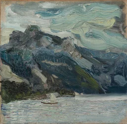 Lac Traun avec Montagne du Grec Endormi, 1907