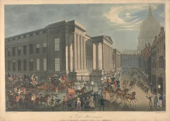 Les courriers royaux partant du bureau de poste général, Londres