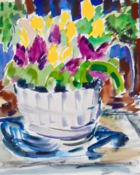 Fleurs dans un tonneau, 2021