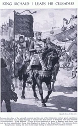 Le roi Richard Ier mène ses croisés, vers 1950