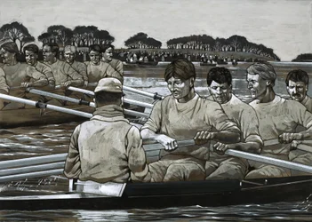 La course de bateaux entre Oxford et Cambridge