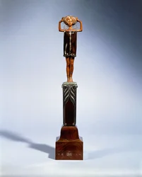 Statuette en buis
