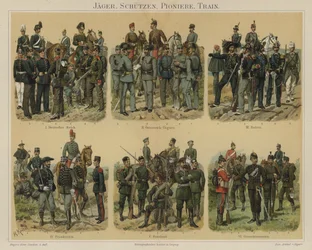 Fusiliers, pionniers et troupes de ravitaillement des armées européennes