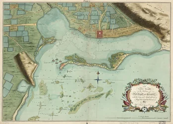 Plan correct des ports de Port Royal et Kingston, avec les clés et les hauts-fonds adjacents, etc. d