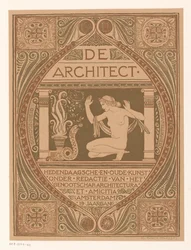 Conception de couverture pour : De Architect, 1911