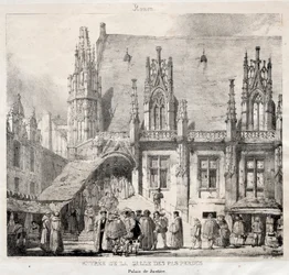 Rouen : Entrée de la Salle des Pas Perdus, Palais de Justice, 1824