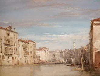 Le Grand Canal, Venise, vers le Rialto