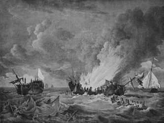 Le Québec et la Surveillante, vers 1780