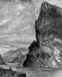 Rocher de Loreley, près de St Goarshausen, Allemagne, XIXe siècle