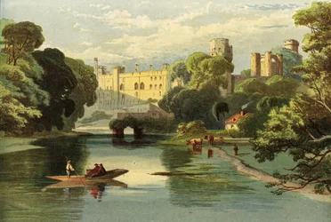 La visite de la reine au Warwickshire, château de Warwick