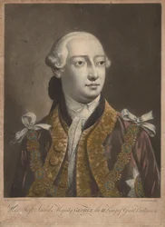 Roi George III, c.1762 (mezzotinte)
