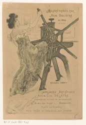 Carte de visite des imprimeurs Auguste et Eugène Delâtre à Paris