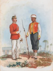 Infanterie, régiment des Indes occidentales