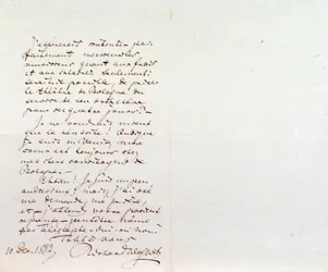 Lettre manuscrite de Richard Wagner à Luigi Mancinelli, 10 décembre