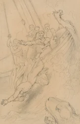 Jonas jeté à la mer (Jonas 1:15)