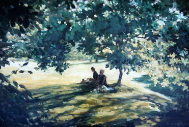Thé dans le jardin