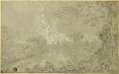 Rives de la rivière Dee près de Eaton Hall, Cheshire