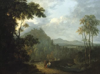 Château de Dinas Bran, près de Llangollen II, vers 1770