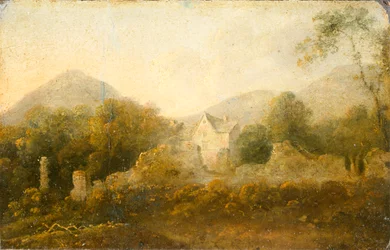Paysage avec un cottage
