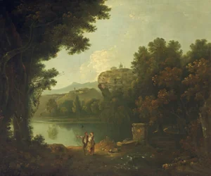 Sur le Tibre près de Rome