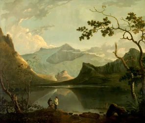 Snowdon depuis Llyn Nantlle, Nord du Pays de Galles, vers 1765-67
