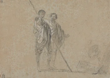 Étude de figures pour "Une vue de la Campagne"