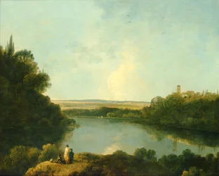 Le lac de Nemi près de Rome, vers 1760