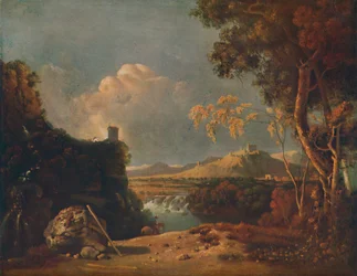 Le Moine blanc - IV Paysage italien, avec Moine blanc, vers 1752