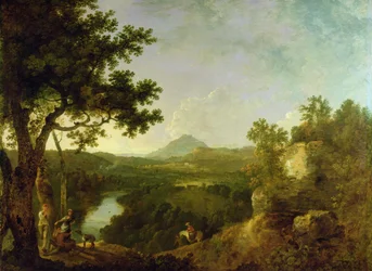 Vue près de Wynnstay, la résidence de Sir Watkin Williams-Wynn