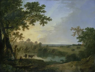 Vue dans le parc de Windsor, début des années 1760
