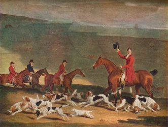 Francis Duckenfield Astley, Esq., et ses harriers, 19e siècle