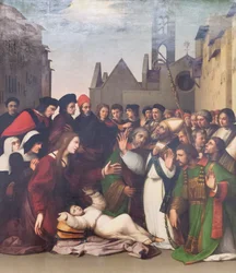 Saint Zénobe ressuscite un garçon