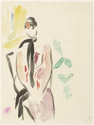 Esquisse pour un portrait de Mme De Carnière-Wouters, épouse de l