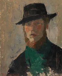 Autoportrait au chapeau noir