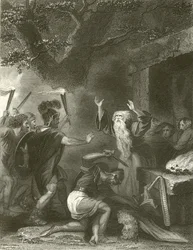 Le massacre des druides (gravure)