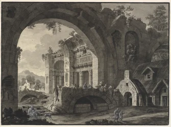 Fantaisie architecturale avec ruines d
