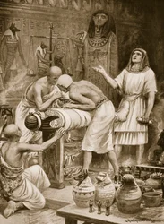 Embaumement des morts, illustration de 