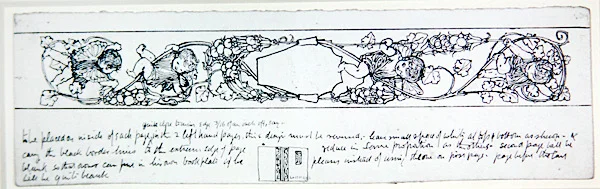 Conception pour pages de garde, c.1895
