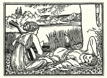 Illustration pour les Poèmes de John Keats : Endymion