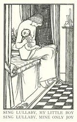 Chante berceuse, mon petit garçon, chante berceuse, ma seule joie