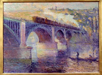 Le pont aux Anglais, coucher de soleil