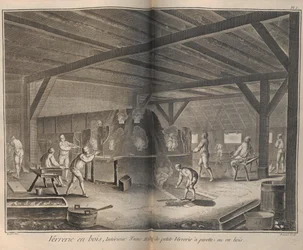 Fabrication du verre. De l