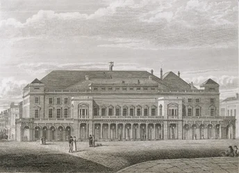 Le Théâtre du Roi, Haymarket, gravé par Bartholomew Howlett (1767-1827), pub. par Robert Wilkinson, 1820
