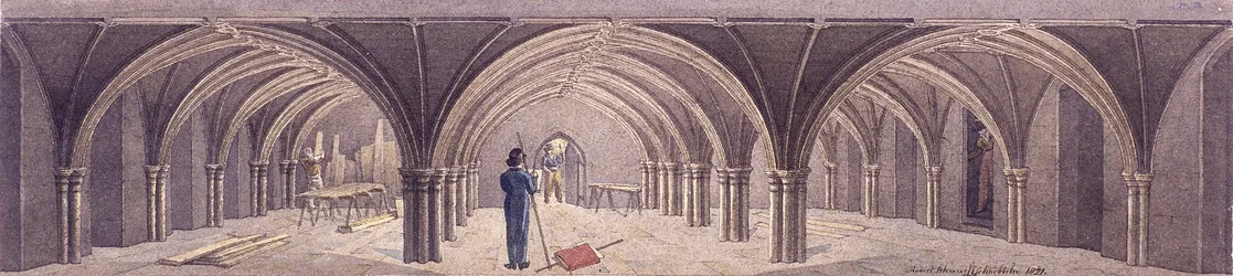 Crypte de Guildhall, Londres, 1821