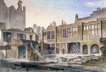 Vue de la démolition de Winchester Place, Londres, 1839