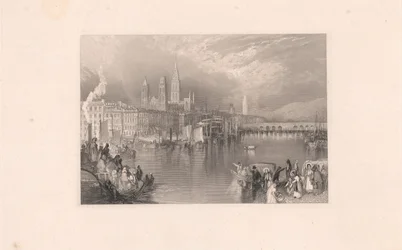 Rouen, vue en amont du fleuve