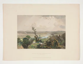 Vallée du Connecticut (depuis Mount Holyoke), illustration pour Nathaniel Parker Willis