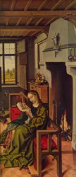 Aile de retable Santa Barbara, 1438, vers 1934