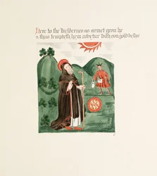 Ms. New Coll 380, f39r. Les antiquités de la cathédrale Sainte-Marie de Carlisle, dessinées par Robert Carlile, 1795