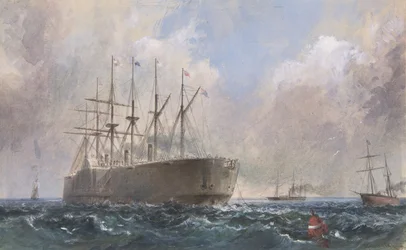 Flotte de câbles télégraphiques en mer, 1865-66